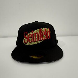 Seinfeld New Era Comedy TV Show Jerry Kramer Fitted 59Fifty Cap Hat Size 7 1/2